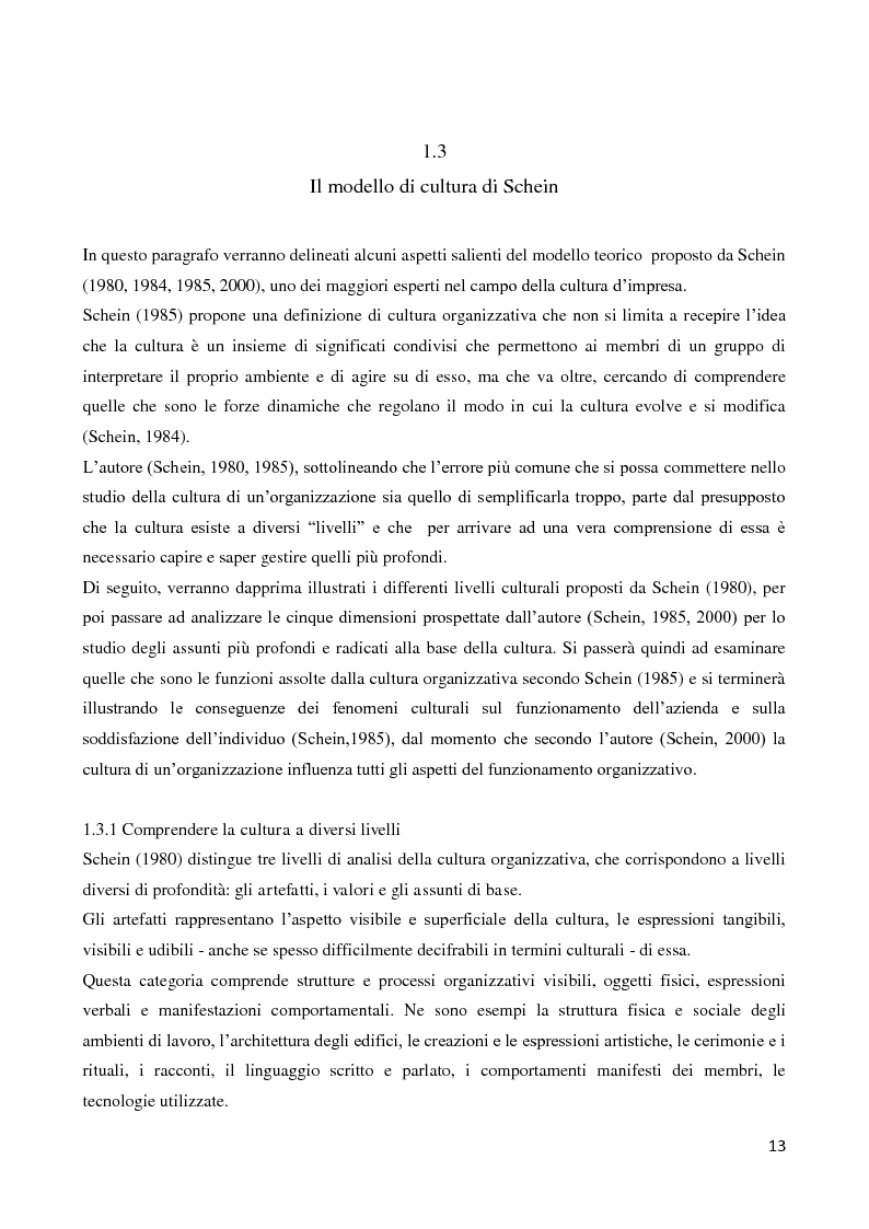 Anteprima della tesi: Il ruolo della cultura organizzativa nel goal setting di gruppo in un contesto bancario, Pagina 8
