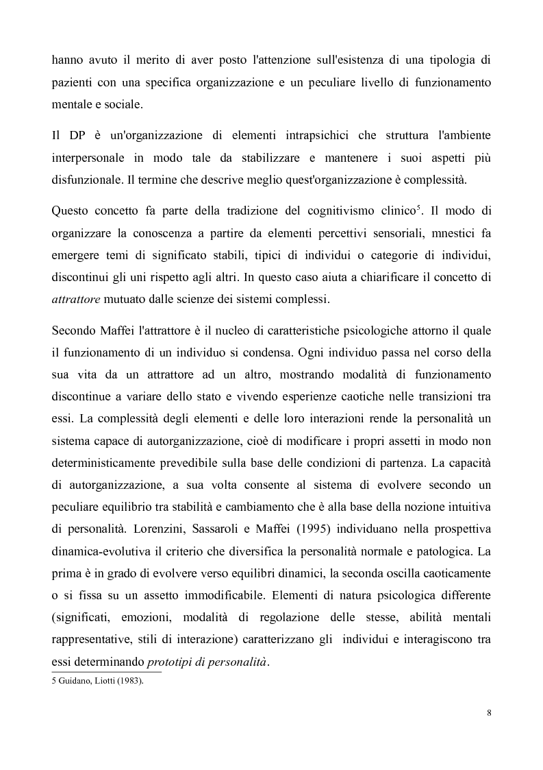 Anteprima della tesi: ''Al di là dei confini''. Disturbo Borderline di Personalità. Un ipotesi integrativa tra i modelli psicoanalitico e cognitivo, Pagina 9