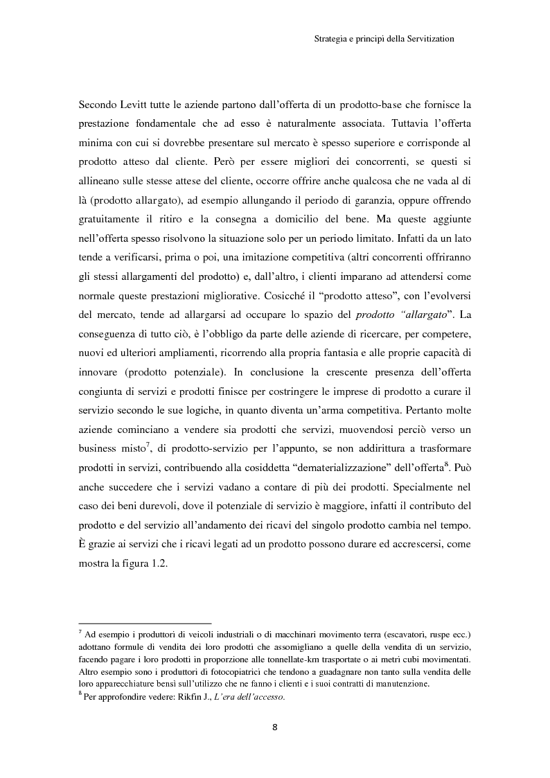 Anteprima della tesi: Valore per il cliente e riprogettazione della service-chain: un'applicazione nel settore dell'elettrodomestico bianco., Pagina 13