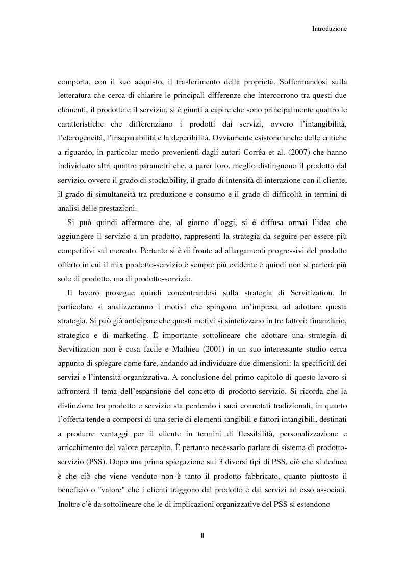 Anteprima della tesi: Valore per il cliente e riprogettazione della service-chain: un'applicazione nel settore dell'elettrodomestico bianco., Pagina 3