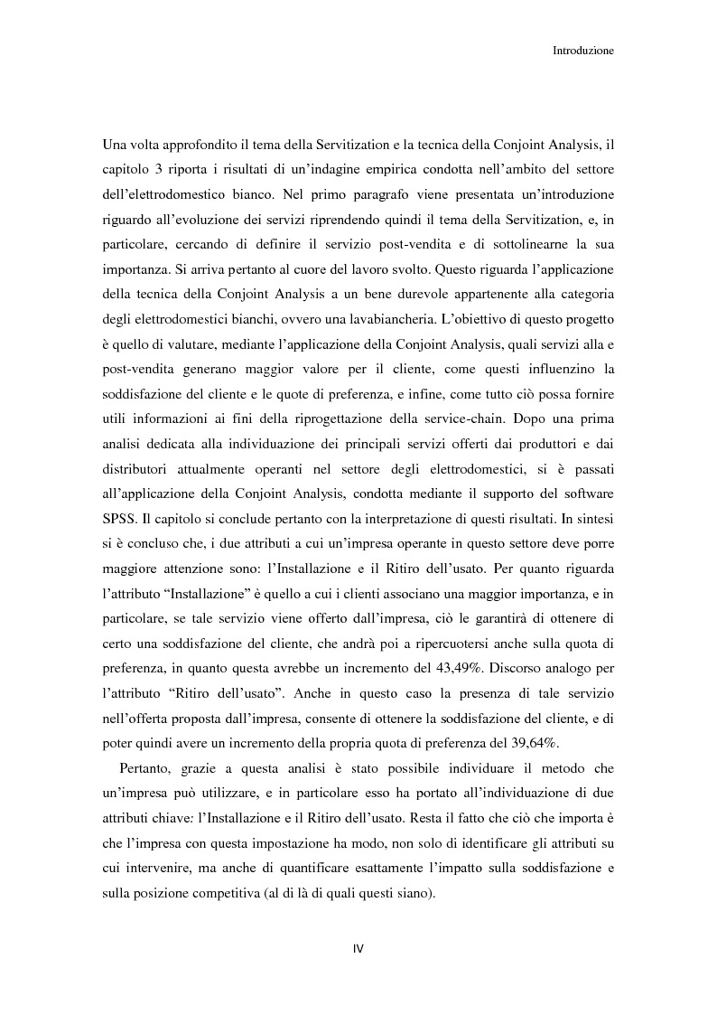 Anteprima della tesi: Valore per il cliente e riprogettazione della service-chain: un'applicazione nel settore dell'elettrodomestico bianco., Pagina 5