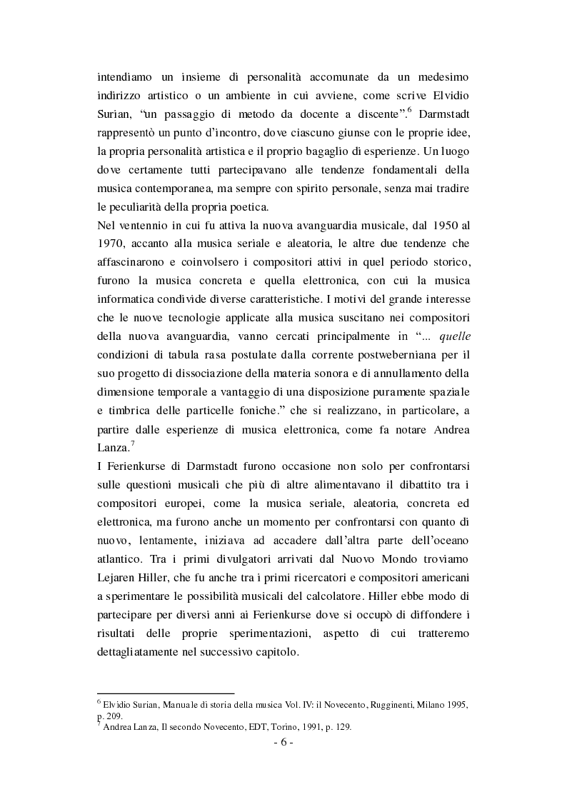 Anteprima della tesi: Genesi, sviluppo e diffusione del software "Music N" nella storia della composizione informatica., Pagina 12