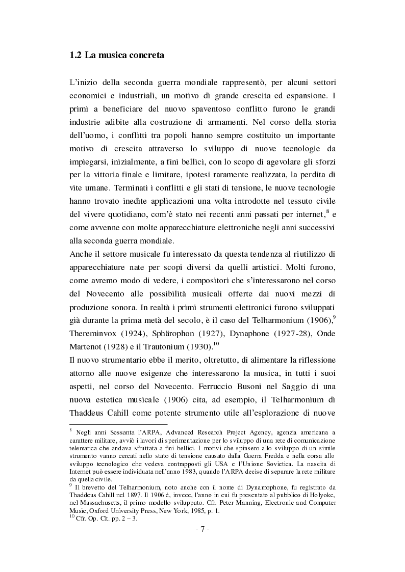 Anteprima della tesi: Genesi, sviluppo e diffusione del software "Music N" nella storia della composizione informatica., Pagina 13