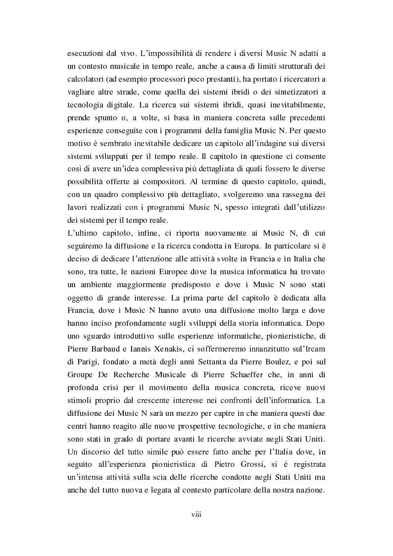 Anteprima della tesi: Genesi, sviluppo e diffusione del software "Music N" nella storia della composizione informatica., Pagina 5