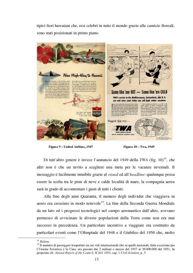 Anteprima della tesi: La comunicazione pubblicitaria delle compagnie aeree. Il caso Alitalia, Pagina 10