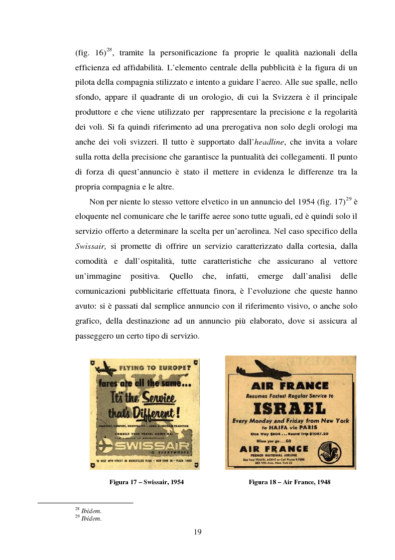 Anteprima della tesi: La comunicazione pubblicitaria delle compagnie aeree. Il caso Alitalia, Pagina 16
