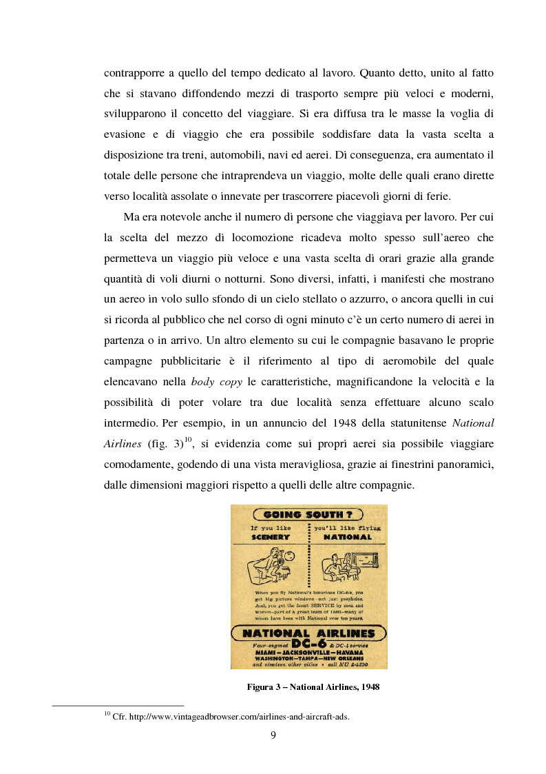 Anteprima della tesi: La comunicazione pubblicitaria delle compagnie aeree. Il caso Alitalia, Pagina 6