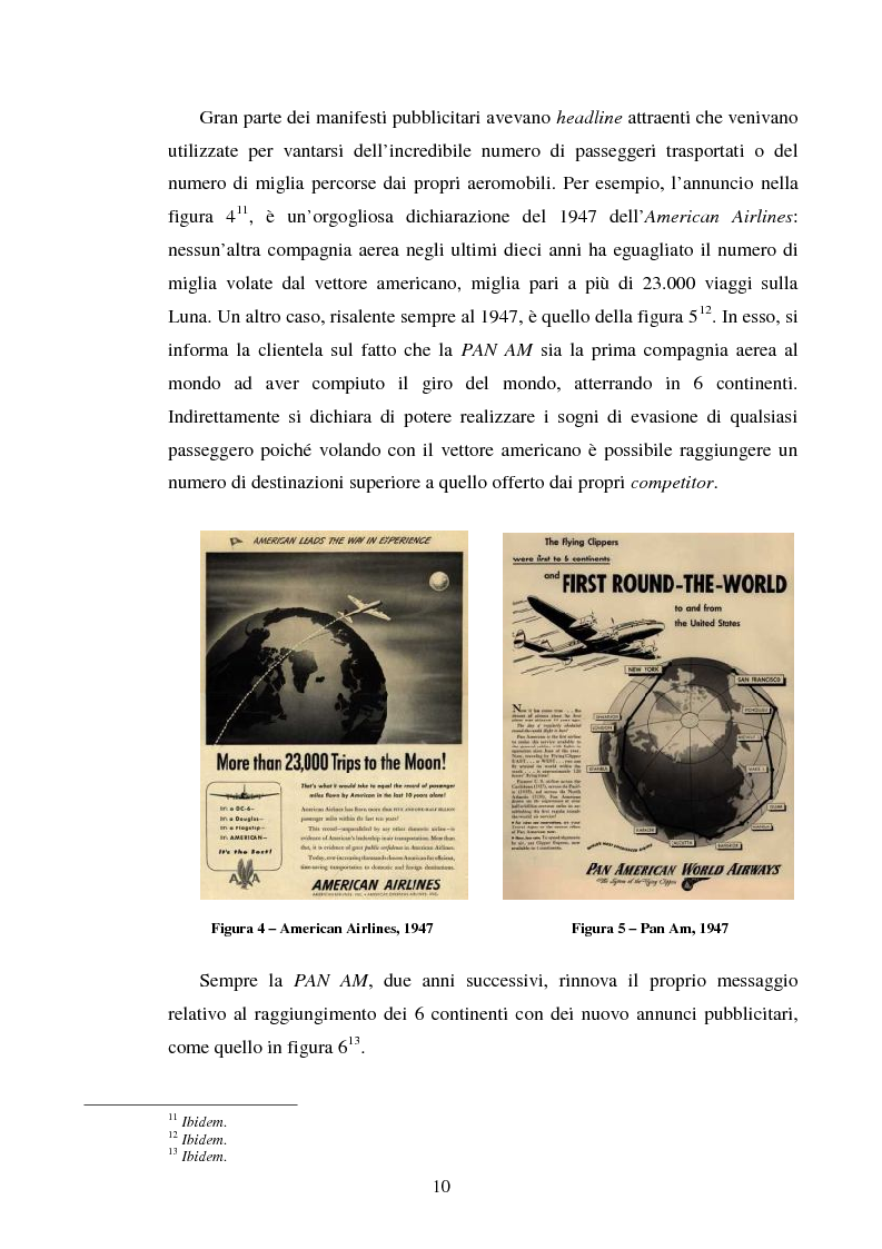 Anteprima della tesi: La comunicazione pubblicitaria delle compagnie aeree. Il caso Alitalia, Pagina 7