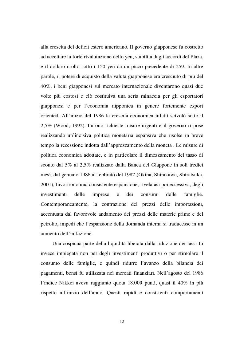 Anteprima della tesi: Le politiche economiche e l'attualità della crisi economica giapponese degli anni '90, Pagina 7