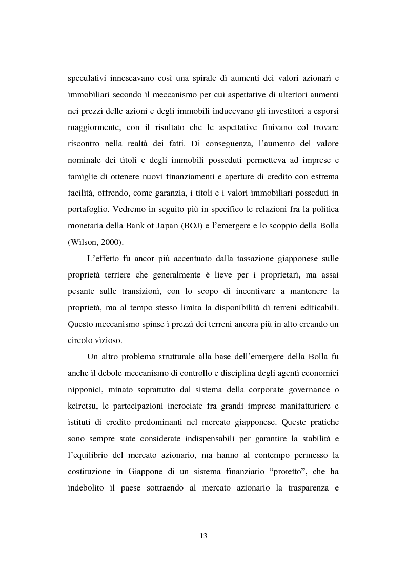 Anteprima della tesi: Le politiche economiche e l'attualità della crisi economica giapponese degli anni '90, Pagina 8