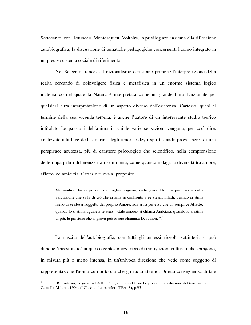 Anteprima della tesi: Le voci dell'Io. Autobiografia e automitografia nell'opera di Vittorio Alfieri, Pagina 13