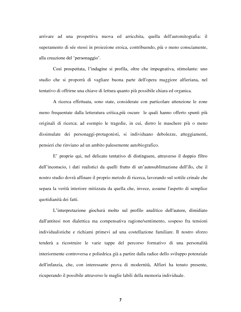 Anteprima della tesi: Le voci dell'Io. Autobiografia e automitografia nell'opera di Vittorio Alfieri, Pagina 4