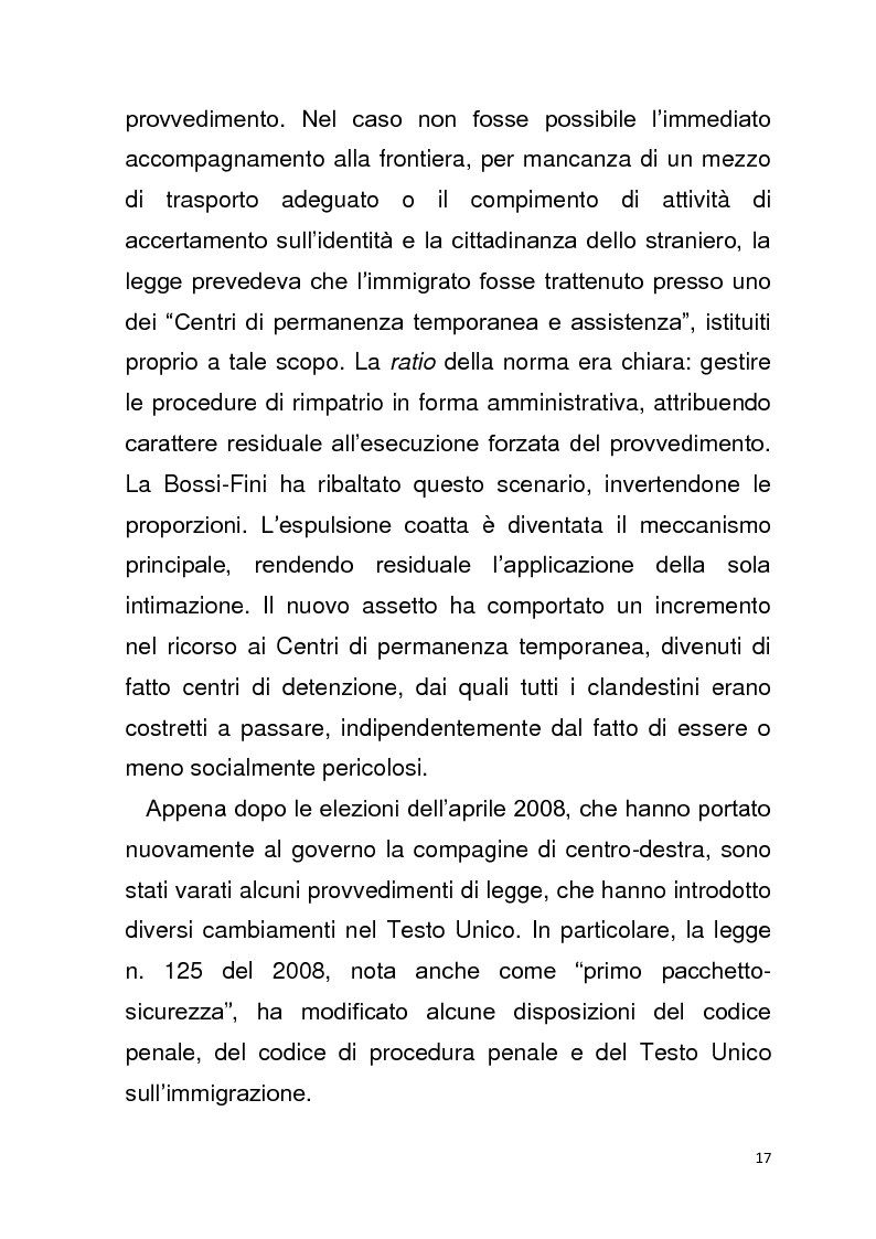 Anteprima della tesi: Diritto all'unità familiare degli stranieri in Italia, Pagina 13