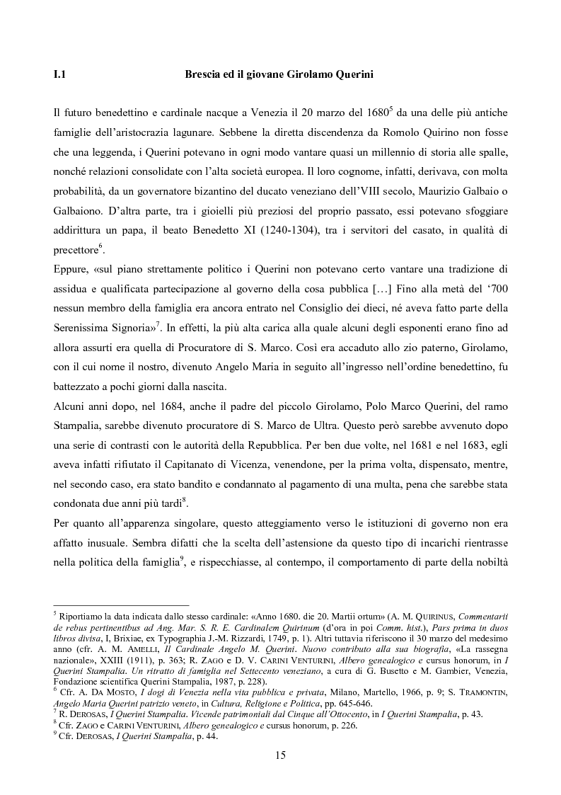 Anteprima della tesi: Erudizione e religione. Angelo Maria Querini e il respiro dell'Europa, Pagina 12