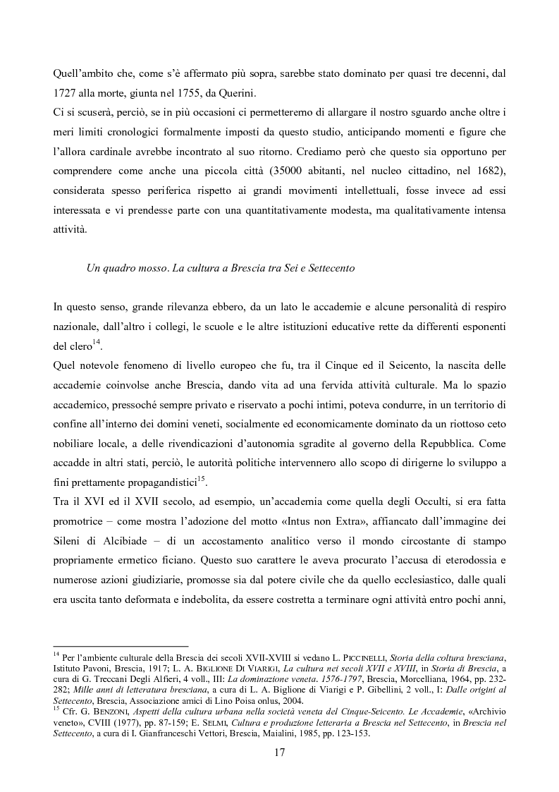 Anteprima della tesi: Erudizione e religione. Angelo Maria Querini e il respiro dell'Europa, Pagina 14