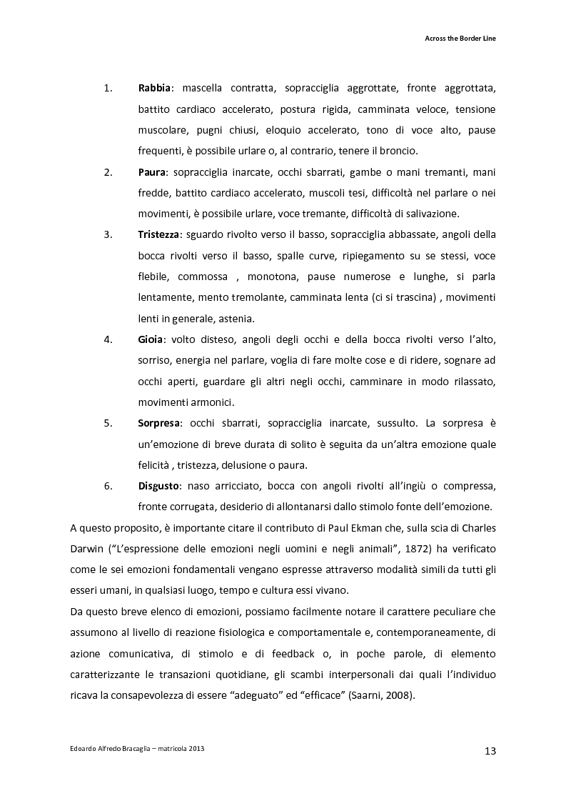 Anteprima della tesi: Across the Border Line. Teoria della mente e rischio psicopatologico in adolescenza: un contributo di ricerca, Pagina 10