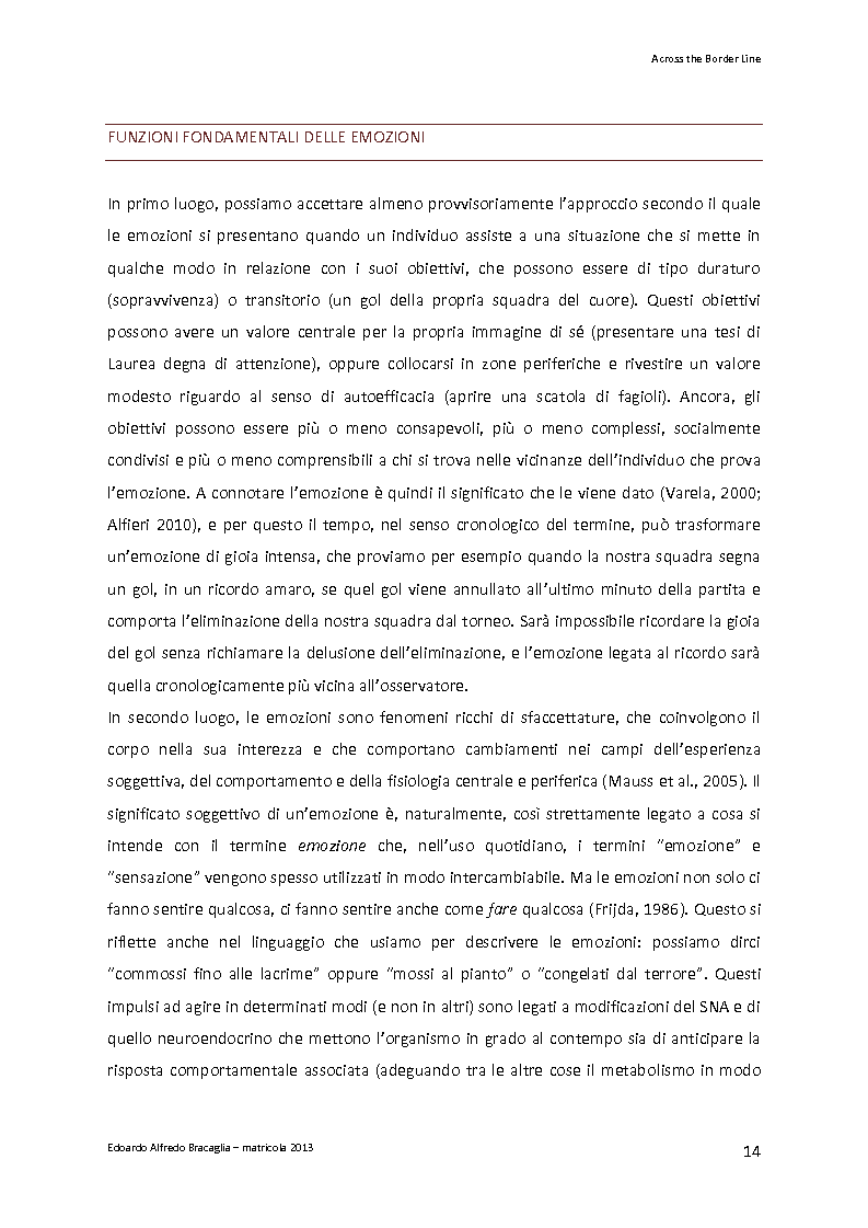 Anteprima della tesi: Across the Border Line. Teoria della mente e rischio psicopatologico in adolescenza: un contributo di ricerca, Pagina 11