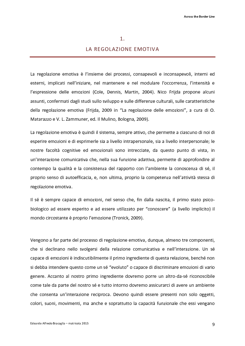 Anteprima della tesi: Across the Border Line. Teoria della mente e rischio psicopatologico in adolescenza: un contributo di ricerca, Pagina 6