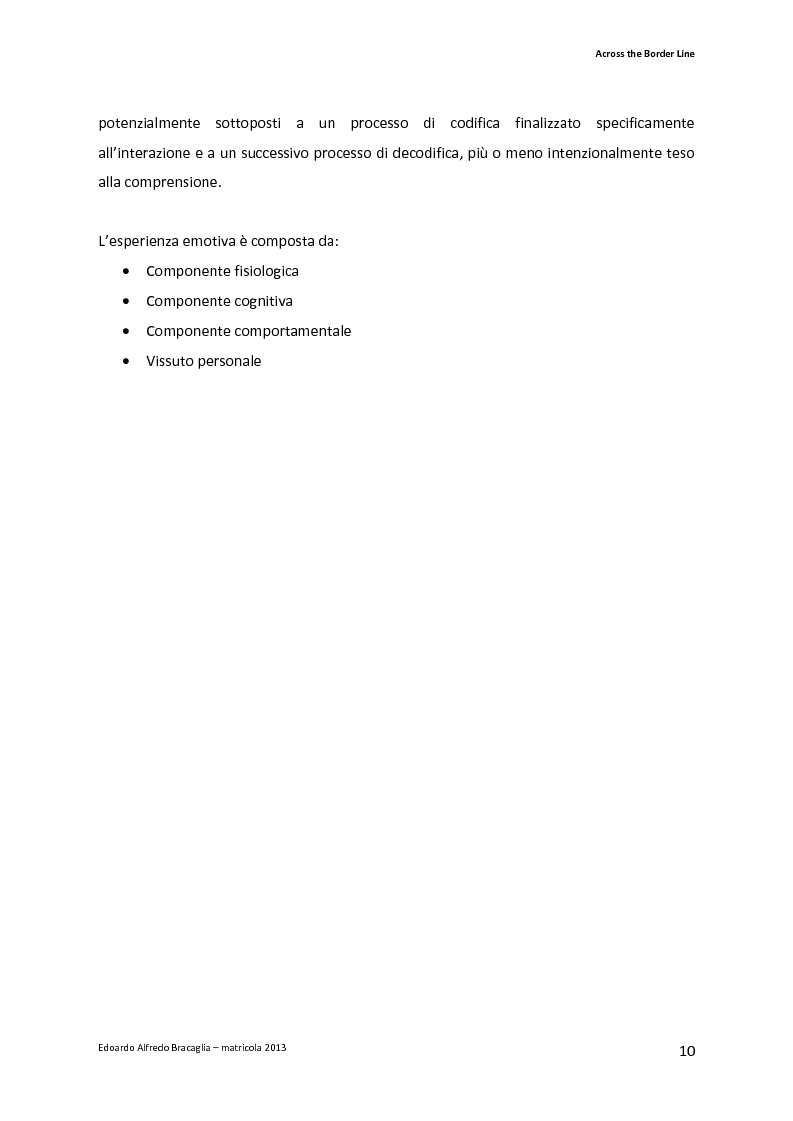 Anteprima della tesi: Across the Border Line. Teoria della mente e rischio psicopatologico in adolescenza: un contributo di ricerca, Pagina 7