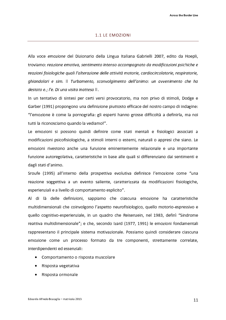 Anteprima della tesi: Across the Border Line. Teoria della mente e rischio psicopatologico in adolescenza: un contributo di ricerca, Pagina 8