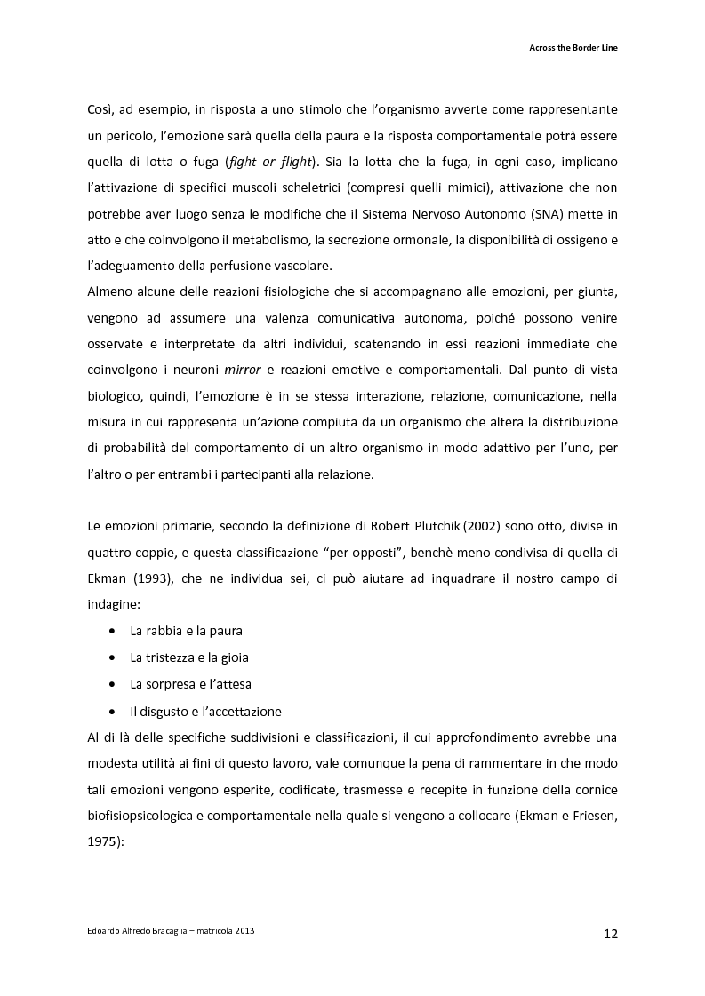 Anteprima della tesi: Across the Border Line. Teoria della mente e rischio psicopatologico in adolescenza: un contributo di ricerca, Pagina 9