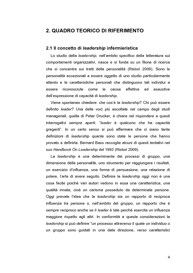 Anteprima della tesi: L'Intelligenza Emotiva come strumento per una leadership infermieristica d'eccellenza, Pagina 5