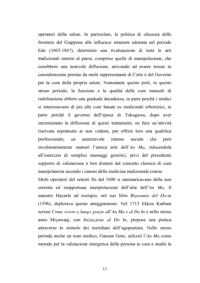 Anteprima della tesi: Concezioni della corporeità e del benessere psicofisico: esperienze di formazione di uno shiatsuka, Pagina 12
