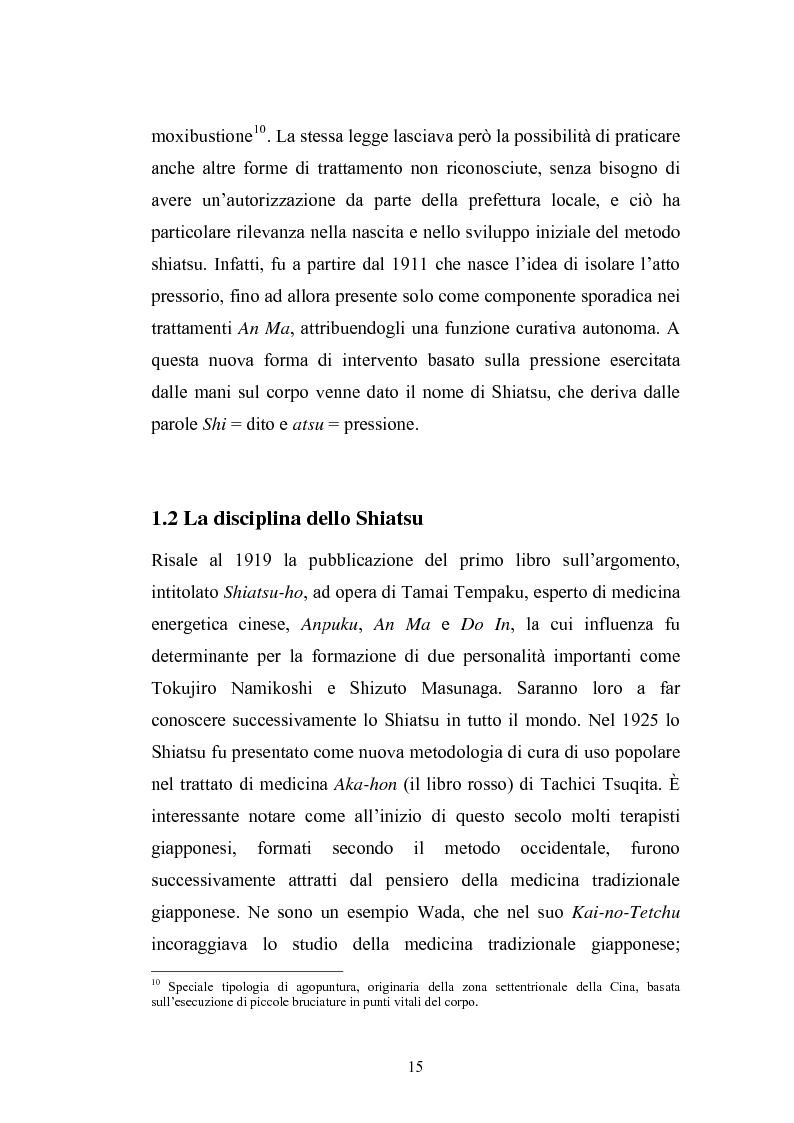Anteprima della tesi: Concezioni della corporeità e del benessere psicofisico: esperienze di formazione di uno shiatsuka, Pagina 14