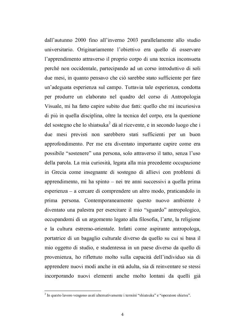 Anteprima della tesi: Concezioni della corporeità e del benessere psicofisico: esperienze di formazione di uno shiatsuka, Pagina 3