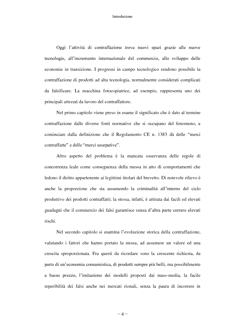 Anteprima della tesi: Gli effetti economici del reato di contraffazione, Pagina 3