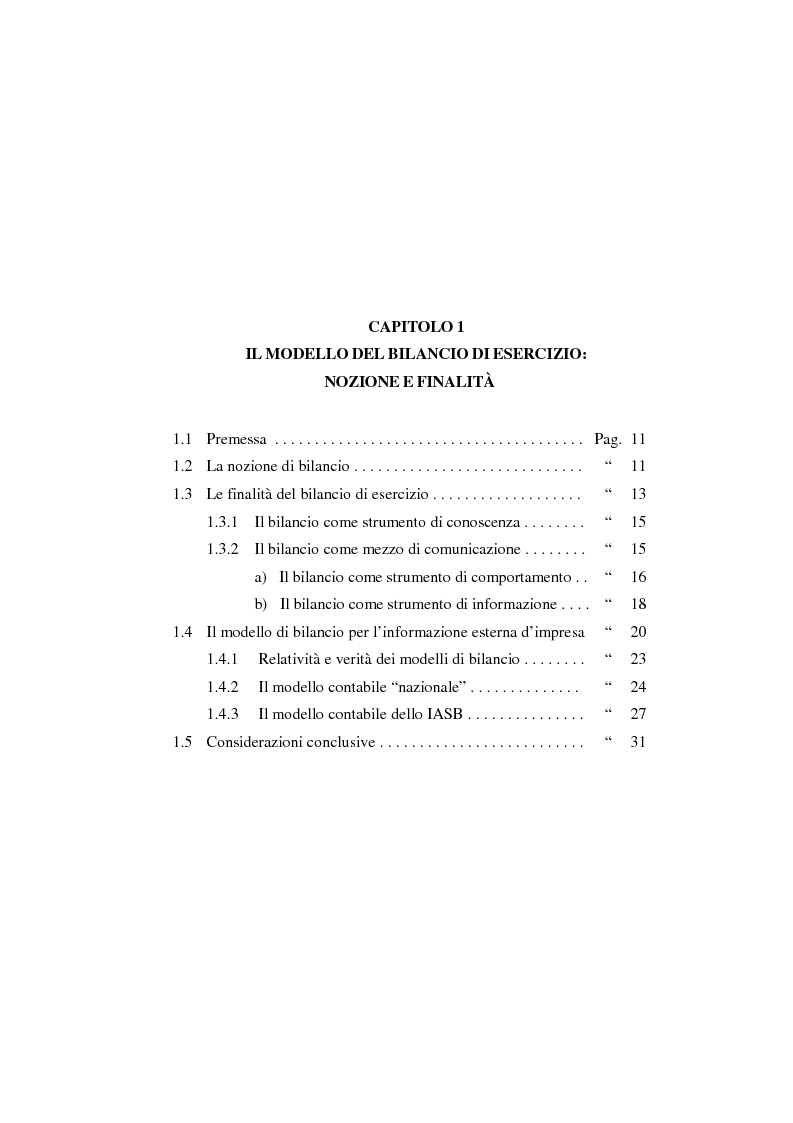 Anteprima della tesi: L'applicazione degli IAS/IFRS al bilancio di esercizio, Pagina 11