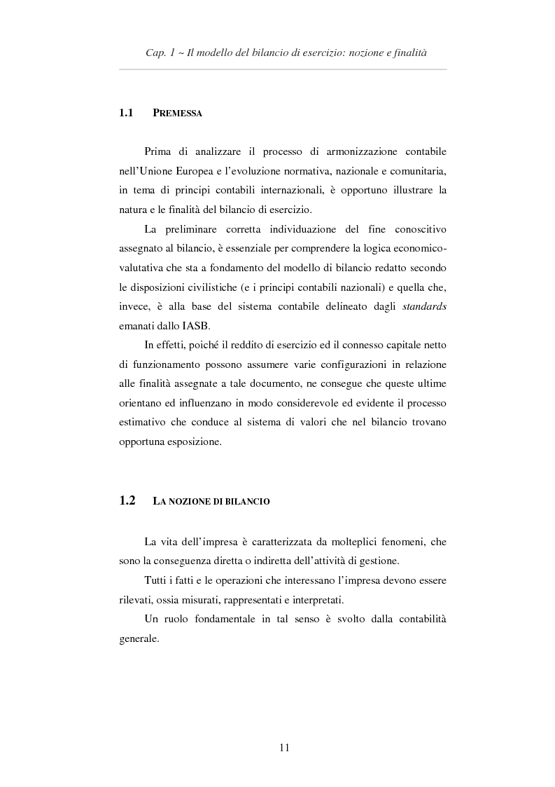 Anteprima della tesi: L'applicazione degli IAS/IFRS al bilancio di esercizio, Pagina 12