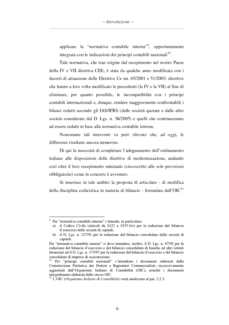 Anteprima della tesi: L'applicazione degli IAS/IFRS al bilancio di esercizio, Pagina 7