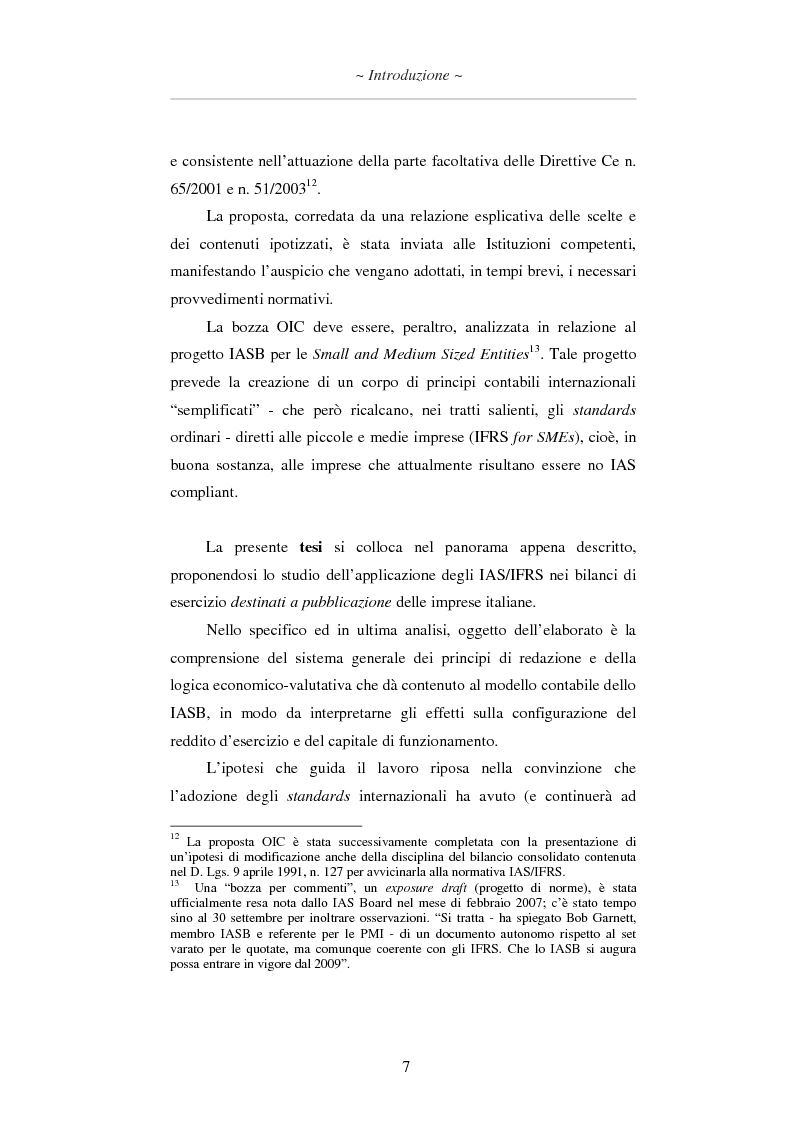 Anteprima della tesi: L'applicazione degli IAS/IFRS al bilancio di esercizio, Pagina 8