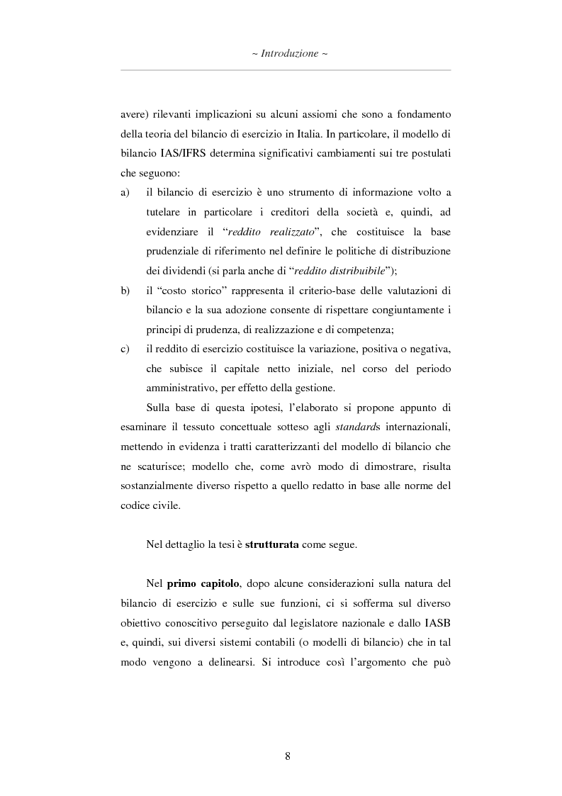 Anteprima della tesi: L'applicazione degli IAS/IFRS al bilancio di esercizio, Pagina 9