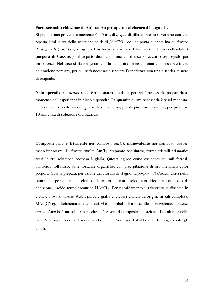 Anteprima della tesi: Processi idrometallurgici in scala di laboratorio per l'estrazione di oro da minerali (cnr roma), Pagina 15