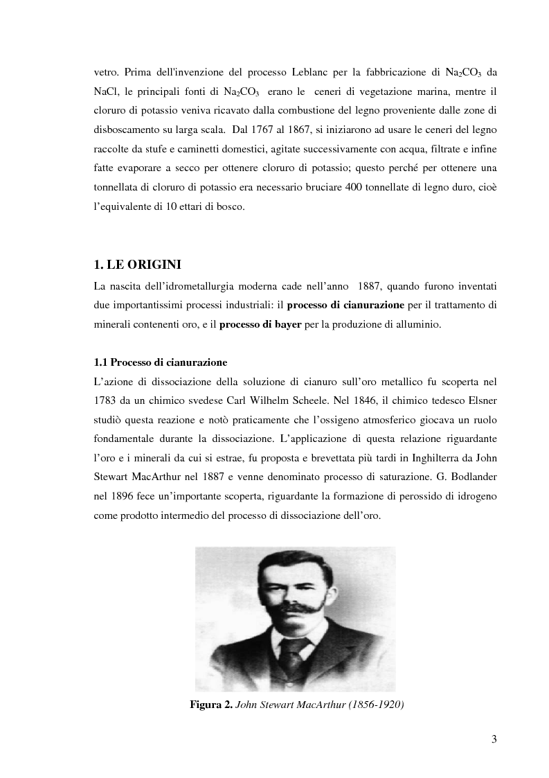 Anteprima della tesi: Processi idrometallurgici in scala di laboratorio per l'estrazione di oro da minerali (cnr roma), Pagina 4