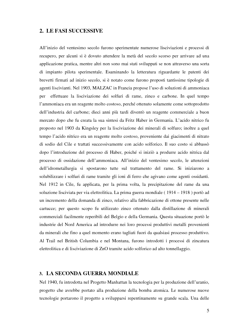 Anteprima della tesi: Processi idrometallurgici in scala di laboratorio per l'estrazione di oro da minerali (cnr roma), Pagina 6