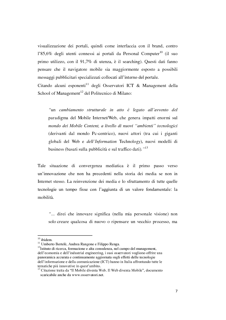 Anteprima della tesi: Mobile marketing. Passato, presente e futuro del nuovo marketing one to one, Pagina 6