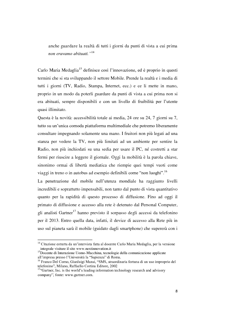 Anteprima della tesi: Mobile marketing. Passato, presente e futuro del nuovo marketing one to one, Pagina 7