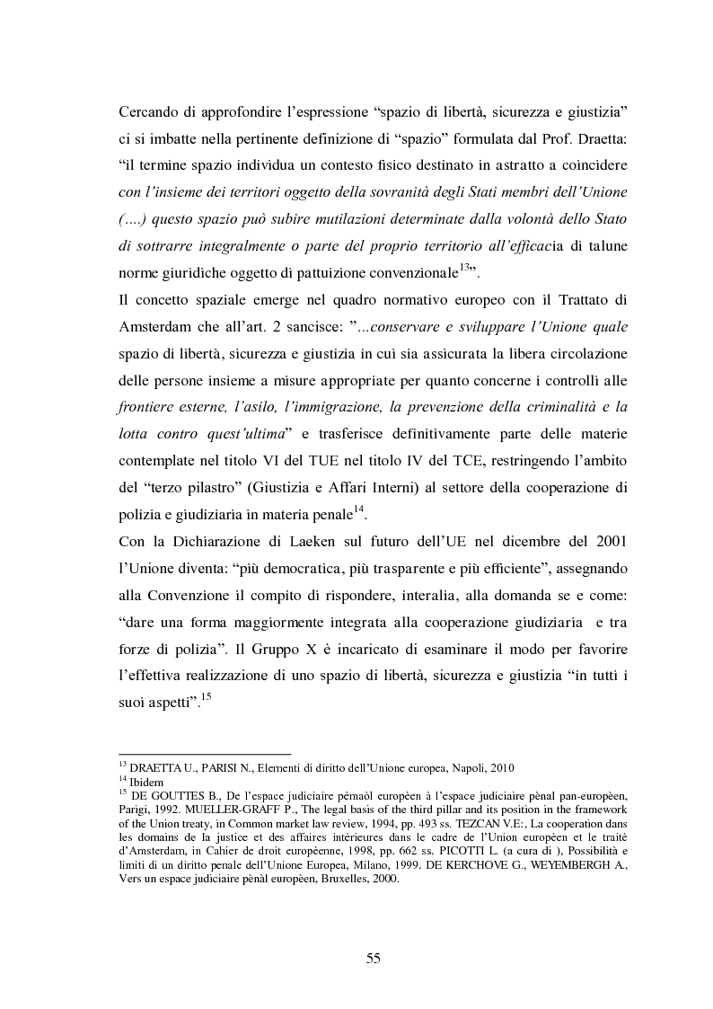 Anteprima della tesi: La Cooperazione di Polizia e Giudiziaria in materia penale - genesi, evoluzione e prospettive nell'Unione Europea, Pagina 8