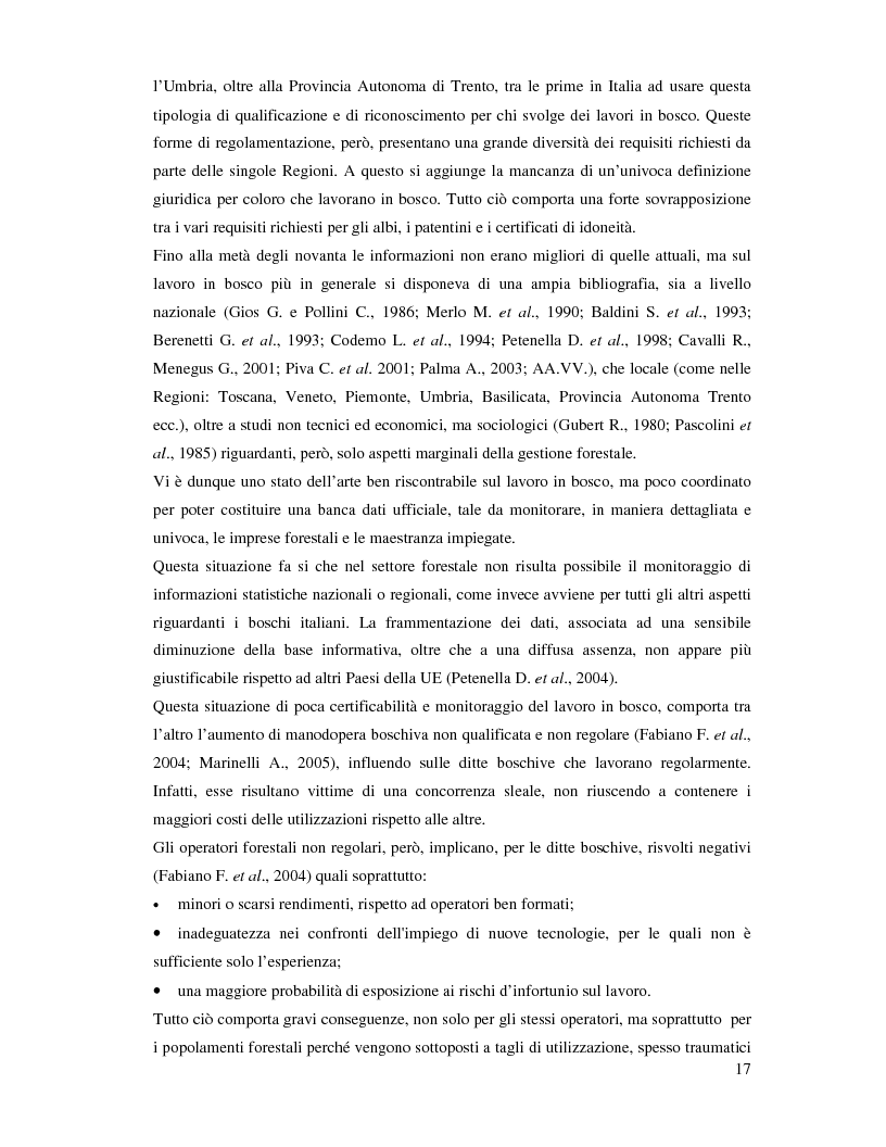 Anteprima della tesi: Confronto fra diverse tipologie di abbattimento ed esbosco in tre regioni italiane, Pagina 10