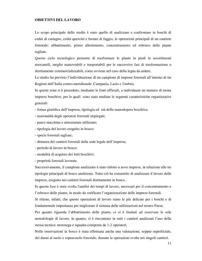 Anteprima della tesi: Confronto fra diverse tipologie di abbattimento ed esbosco in tre regioni italiane, Pagina 4