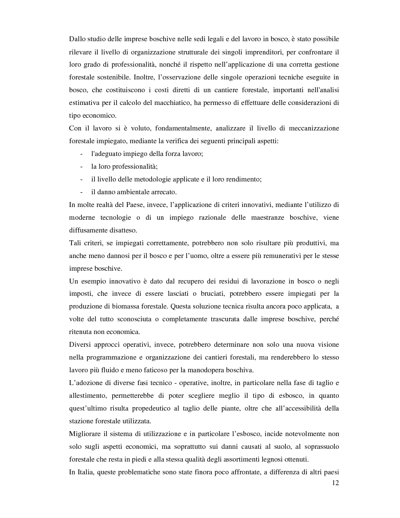 Anteprima della tesi: Confronto fra diverse tipologie di abbattimento ed esbosco in tre regioni italiane, Pagina 5