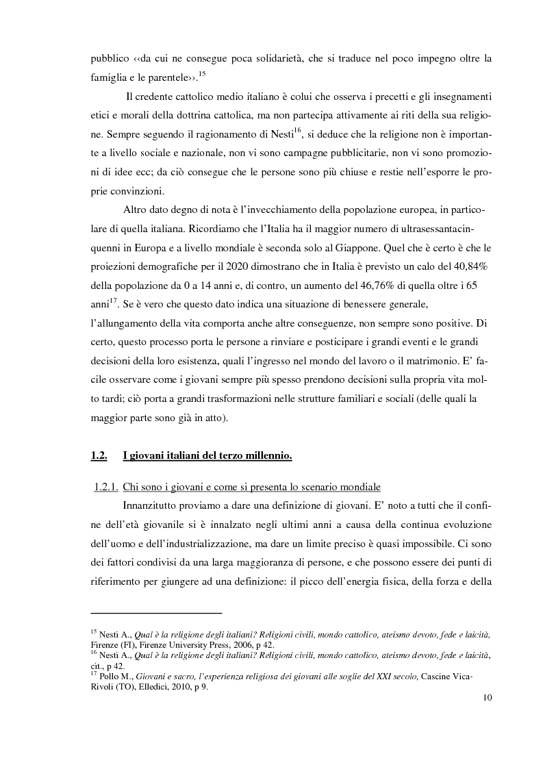 Anteprima della tesi: I giovani e la religione, tra coerenza e contraddizione. Un'indagine tra gli studenti del corso di mediazione dell'Università dell'Insubria., Pagina 8