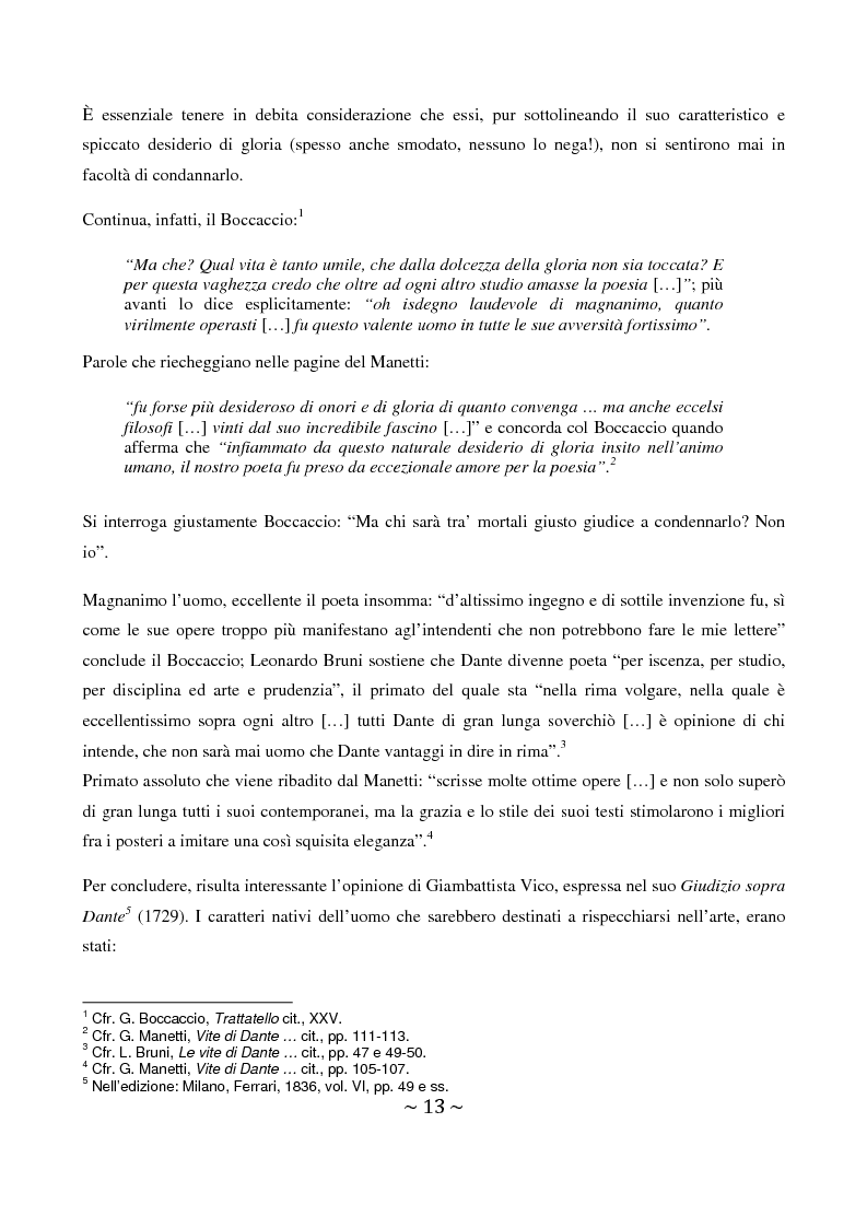 Anteprima della tesi: La superbia in Dante: intimo conflitto tra desiderio di gloria e consapevolezza della sua vanità, Pagina 14