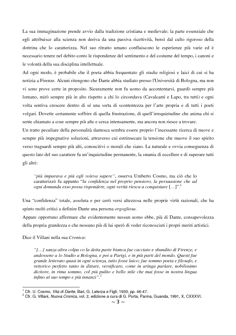 Anteprima della tesi: La superbia in Dante: intimo conflitto tra desiderio di gloria e consapevolezza della sua vanità, Pagina 4