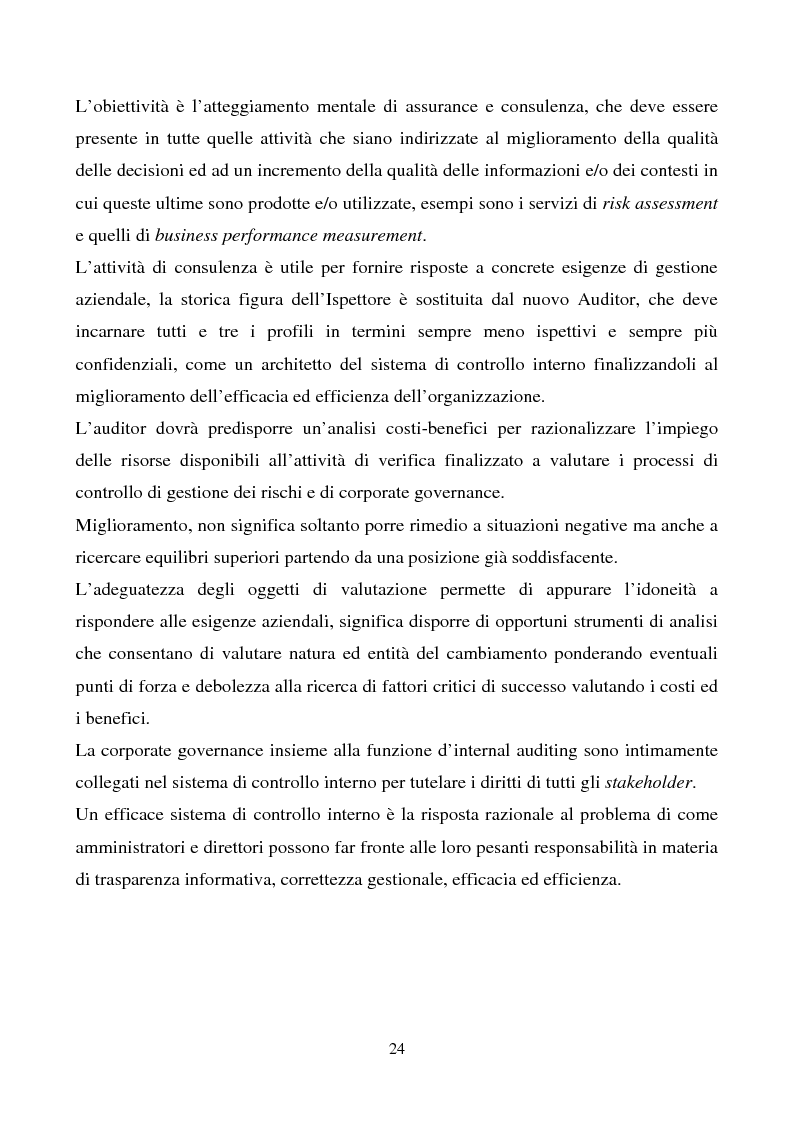Anteprima della tesi: La funzione dell'Internal Auditing nell'Agenzia del Territorio, Pagina 6