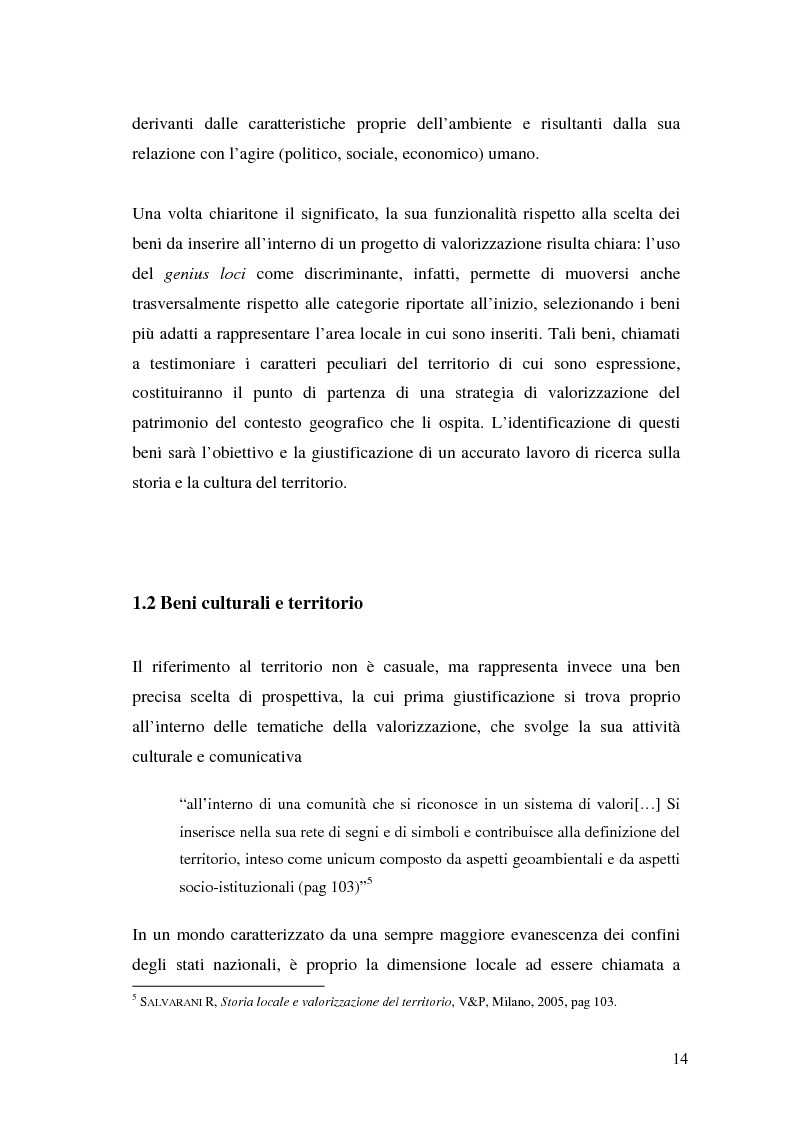 Anteprima della tesi: Il marketing dei beni culturali tra territorio e nuove tecnologie, Pagina 10