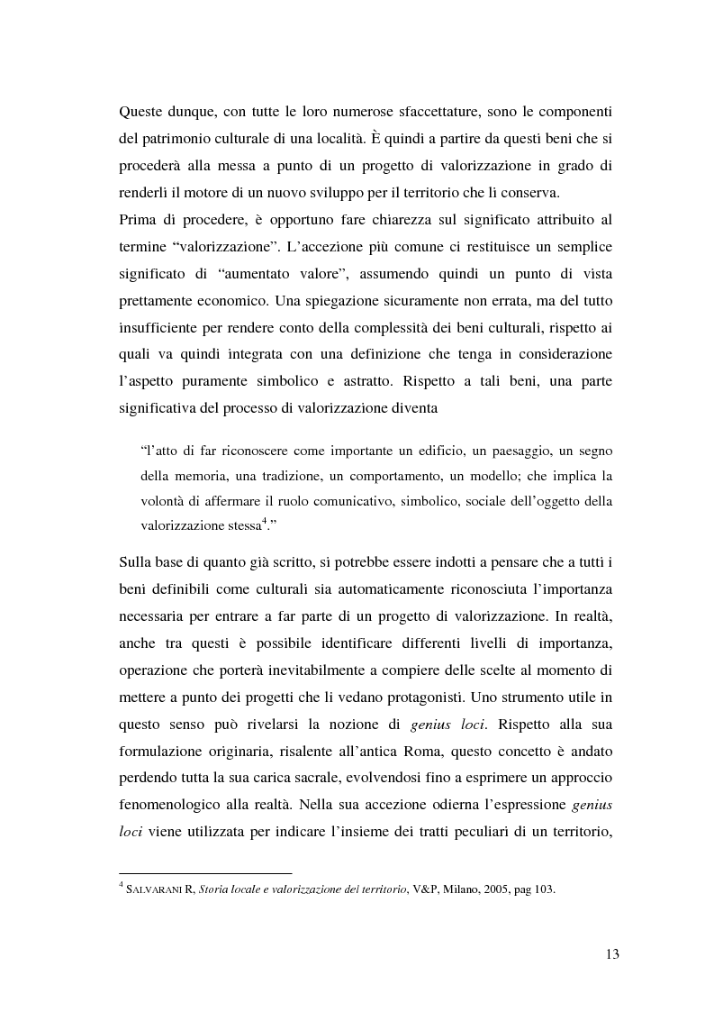 Anteprima della tesi: Il marketing dei beni culturali tra territorio e nuove tecnologie, Pagina 9
